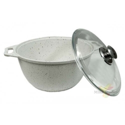 Кастрюля 3,0л со ст.крышкой к31ас БЕЛАЯ /г.Кукмор/